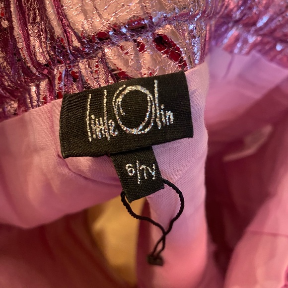 Metallic pink mini skirt - Picture 3 of 6